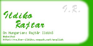 ildiko rajtar business card